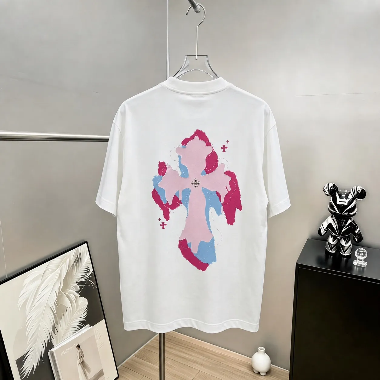 CH～ 《 》 ， tee ， Same Style ， : Black White Coffee Brown Size：S（90-130 ） M（125-150 ） L（135-165 ） XL（160-190 ） XXL（185 ）